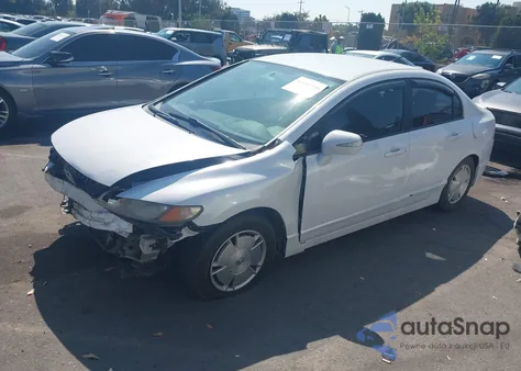 2010 Honda Civic Hybrid from USA, damaged, VIN JHMFA3F29AS005641